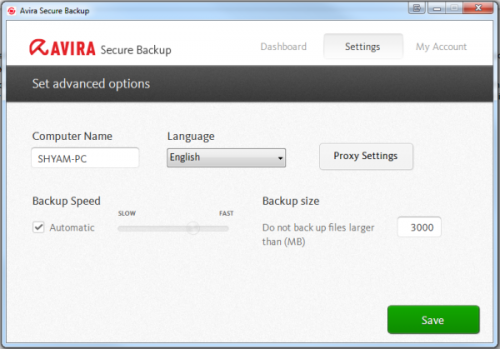 Avira Secure Backup (โปรแกรม Secure Backup สำรองข้อมูลฟรี) : 