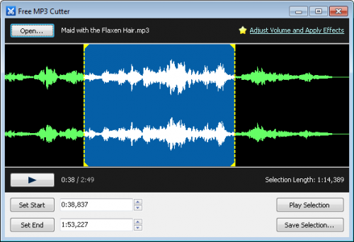 Free MP3 Cutter (โปรแกรม Free MP3 Cutter ตัดเพลง MP3 ง่ายๆ ฟรี) : 