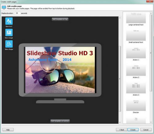 Ashampoo Slideshow Studio HD 4 (โปรแกรมทำสไลด์ ทำ Presentation) : 
