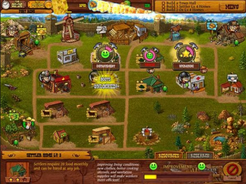 Settlers of the West (เกมส์สร้างเมือง Settlers of the West) : 