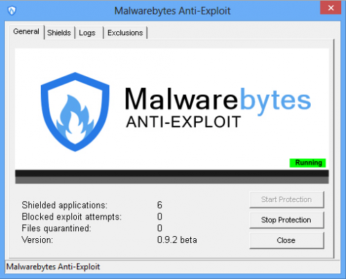 Malwarebytes Anti-Exploit (โปรแกรมดักจับไวรัส และมัลแวร์) : 
