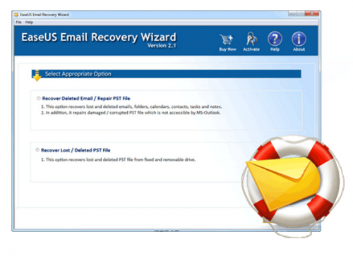 EaseUS Email Recovery Wizard : 