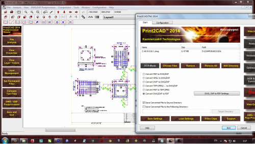 Print2CAD (โปรแกรม Print2CAD แปลง PDF เป็น DWG) : 