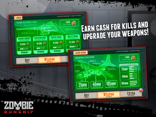 Zombie Gunship (App เกมส์ป้องกันซอมบี้) : 
