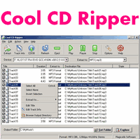 Cool CD Ripper (โปรแกรม Cool CD Ripper ริปออดิโอ) : 