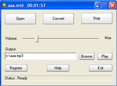 MIDI to MP3 Maker (โปรแกรมแปลงไฟล์ MIDI เป็น MP3) : 