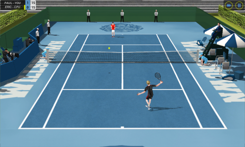 Flick Tennis (App เกมส์ตีเทนนิส) : 