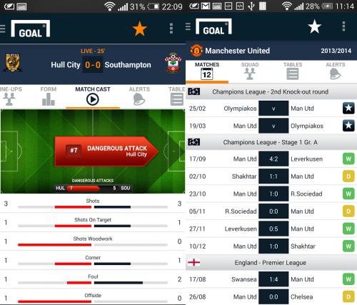 Goal Live Scores (App ดูผลบอลล่าสุด) : 