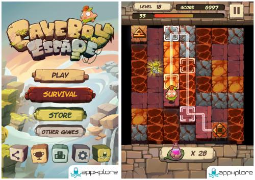 Caveboy Escape (App เกมส์หนี จากถ้ำพิศวง) : 