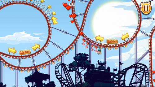 Nutty Fluffies Rollercoaster (App เกมส์รถไฟเหาะมหาสนุก) : 