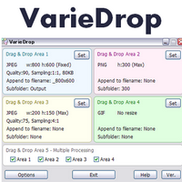 VarieDrop (โปรแกรม VarieDrop โปรแกรมย่อไฟล์ภาพ) : 