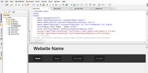 CoffeeCup The Free HTML Editor (โปรแกรมทำเว็บ เขียนเว็บไซต์ ภาษา HTML และ CSS) : 