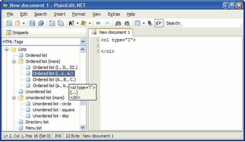 PlainEdit NET (โปรแกรม PlainEdit แก้ไขซอสโค้ด ฟรี) : 