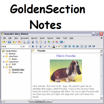 GoldenSection Notes : 