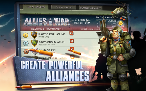 Allies in War (App เกมส์วางแผนสงคราม) : 