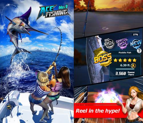Ace Fishing (App เกมส์ตกปลาฟรี) : 