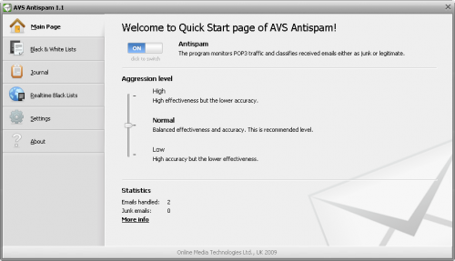 AVS Antispam (โปรแกรม Antispam ป้องกันสแปมฟรี) : 