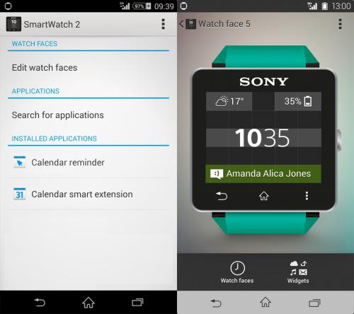 SmartWatch 2 (App เชื่อมต่อ Smart Watch จาก SONY ฟรี) : 