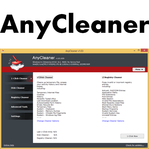 AnyCleaner (โปรแกรม AnyCleaner ลบไฟล์ขยะในเครื่อง) : 