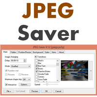 JPEG Saver (โปรแกรมทำสกรีนเซฟเวอร์ จากไฟล์ JPG) : 