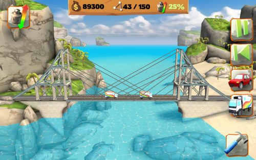 Bridge Constructor (App เกมส์สร้างสะพาน) : 