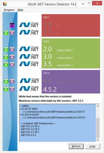 Dot NET Version Detector (โปรแกรมตรวจสอบ เวอร์ชันของ .NET) : 