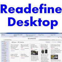 Readefine Desktop (โปรแกรมอ่าน รวมข่าว มาไว้บนหน้าจอเดียว)