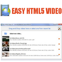 Easy HTML5 Video (แปลงไฟล์วิดีโอ เป็น HTML5)