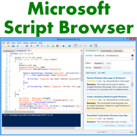 Microsoft Script Browser (โปรแกรม Microsoft Script แก้ไขโค้ด)