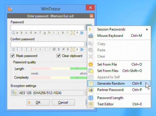 WinTrezur (โปรแกรม WinTrezur ล็อกรหัสผ่าน) : 