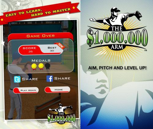 Million Dollar Arm Game (App เกมส์ขว้างเบสบอล) : 