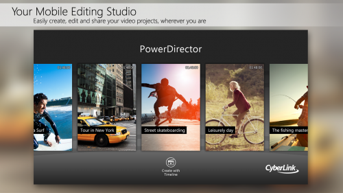 PowerDirector (App สร้างคลิปวิดีโอ) : 