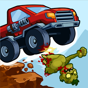 Zombie Road Trip Trials (App เกมส์ขับรถยิงซอมบี้) : 