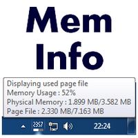 MemInfo (โปรแกรม เตือนหน่วยความจำ ขณะใช้งาน คอมพิวเตอร์) : 