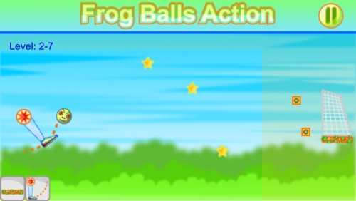 Frog Balls Action (เกมส์ Frog Balls Action เตะลูกบอลเข้าประตู) : 