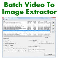 Batch Video To Image Extractor (โปรแกรมแปลงวิดีโอ ให้เป็นภาพสกรีนช็อต) : 
