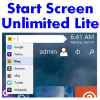 Start Screen Unlimited Lite (โปรแกรม Start Screen บนวินโดวส์) : 