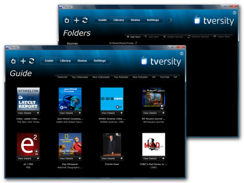 TVersity Media Server (โปรแกรม Tversity สตรีมหนังออนไลน์) : 