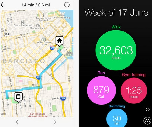 Moves (App บันทึกการเดินทาง ติดตามการเคลื่อนไหว) : 