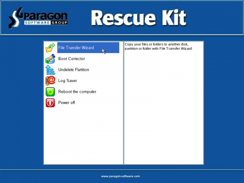 Paragon Rescue Kit (โปรแกรม Paragon ดูแลรักษาเครื่อง) : 