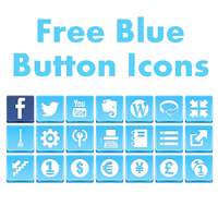 Free Blue Button Icons (โปรแกรมเปลี่ยนไอคอน) : 