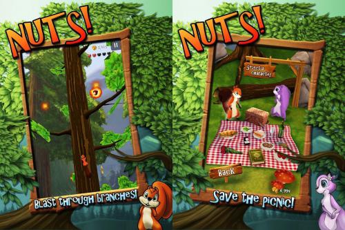 Nuts (App เกมส์กระรอกปีนต้นไม้) : 