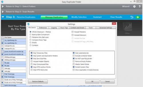 Easy Duplicate Finder (โปรแกรมช่วยหาไฟล์ซ้ำ ลบไฟล์ซ้ำ ในเครื่อง) : 
