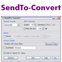 SendTo-Convert (โปรแกรม SendTo-Convert แปลงไฟล์ฟรี)