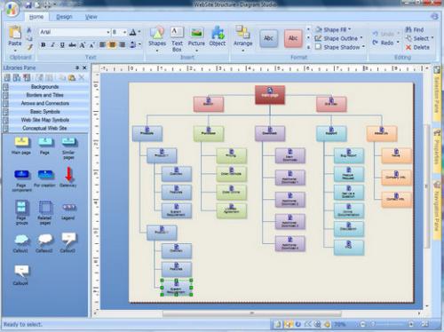 Diagram Studio (โปรแกรมสร้างแผนภูมิ ไดอะแกรม สารพัดประโยชน์) : 