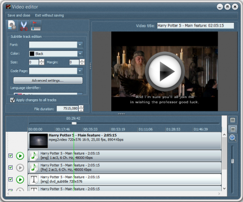 VSO DVD Converter (โปรแกรมแปลง DVD ลง iPhone iPad ฯลฯ) : 
