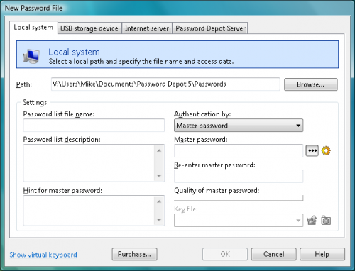 Password Depot (โปรแกรม Password Depot เก็บรักษา ป้องกันรหัสผ่าน) : 