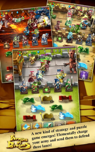 Armies of Dragons (App เกมส์กองทัพมังกรสุดแกร่ง) : 