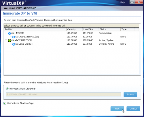 VirtualXP (โปรแกรม VirtualXP จำลอง Windows XP) : 