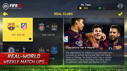 FIFA 15 Ultimate Team (App เกมส์ฟุตบอลฟีฟ่าสุดมันส์) : 
